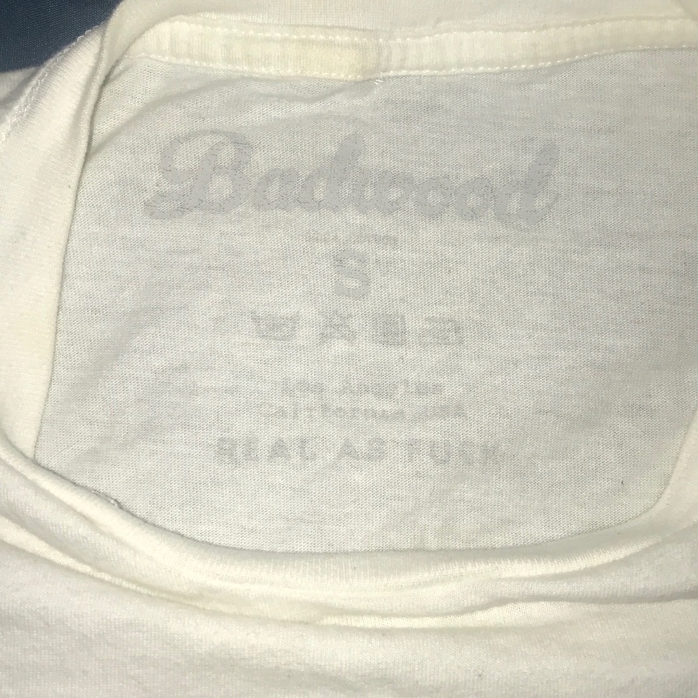 Badwood Graphic White Short Sleeve Tee - Picture 2 of 3